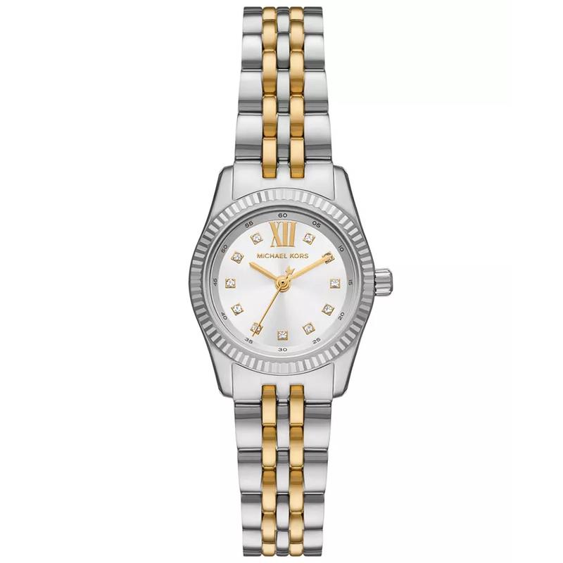 Michael Kors 女士迷你三眼石英防水不锈钢腕表mm小码叠戴百搭