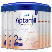 [6罐装]Aptamil德国原装进口爱他美白金版2+段2岁以上婴幼儿配方奶粉800g