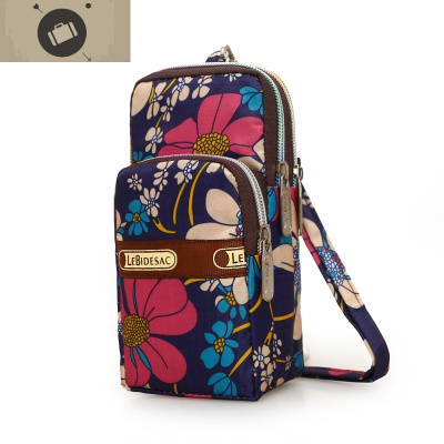 三层拉链零钱包手腕手臂包小包挂脖手机袋大屏手机包单肩斜挎女包艾狄伊娃单肩包