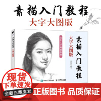 素描入门教程 大字大图版 素描基础教程书速写石膏几何体静物铅笔绘画手绘中老年人自学素描书入门初学者画画自学*基础