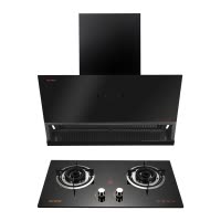 Haotaitai烟灶套装XJ01+X406天然气 23m³大风量挥手智控+智清洗5.2kW大火力可调底壳换灶不开孔