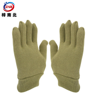 梓南北 军绿色绒手套 保暖手套 ZN/523 双