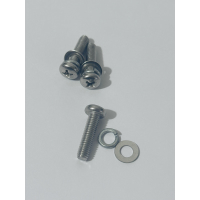 浚钧不锈钢十字槽半圆头三组合螺丝M4*10/个