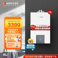 能率(NORITZ)小云朵系列燃气热水器 GQ-13EP3AFEX(天然气)高端恒温 抑菌健康 水量伺服器 低水压启动