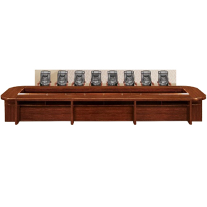 大央会议桌H-8080 8000W*2200D*760H(双层) 办公家具会议桌长方形大型长桌简约现代会议室洽谈桌