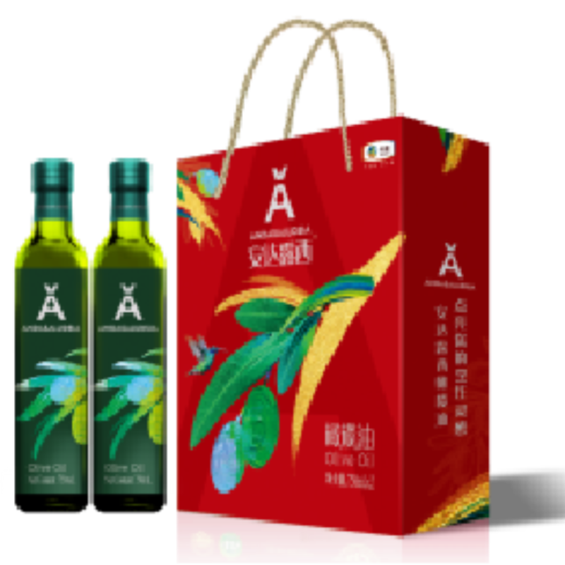 中粮福临门 安达露西亚纯正橄榄油750ml礼盒 1个