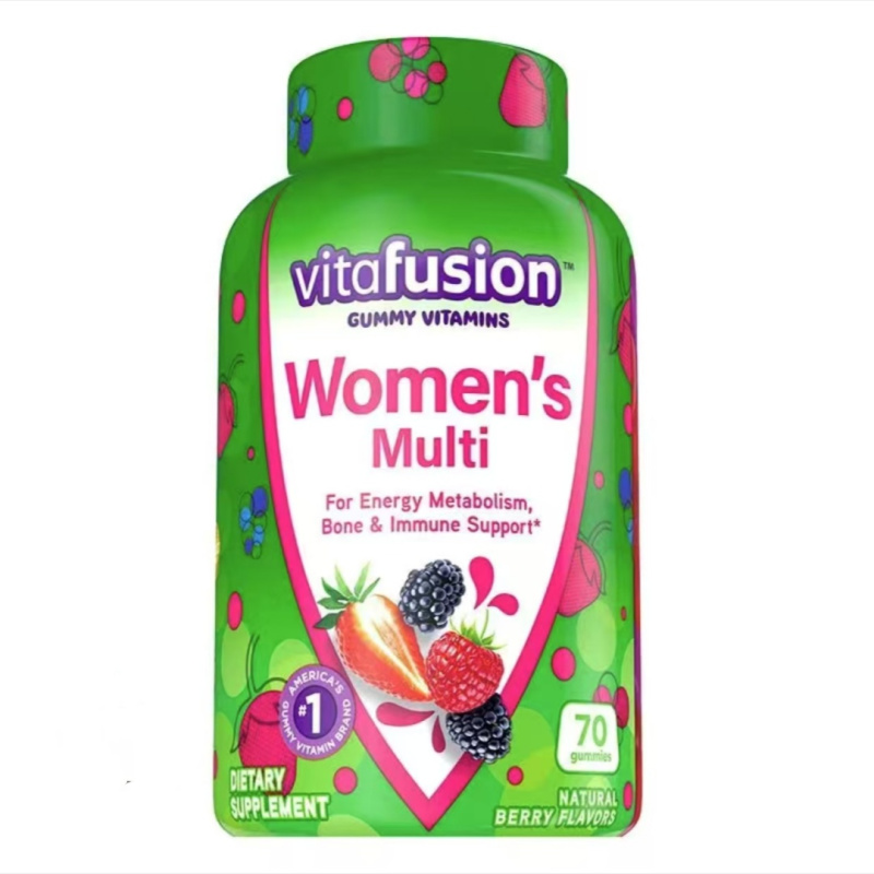 美国vitafusion小熊女士复合维生素软糖 保持肌肤弹性 新陈代谢 精力充沛