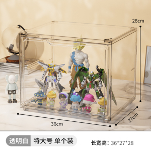 盲盒收纳展示架泡泡玛特亚克力盒模型手办框积木娃娃透明盒子柜墙文丽(wenli)