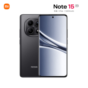 小米 REDMI Note15 6GB+128GB 子夜黑 第三代骁龙6 5800mAh大电池 5G红米手机