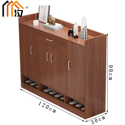 汐简易鞋柜四门个