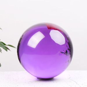 维诺亚精品紫色水晶球客厅玄关卧室办公室开业乔迁送礼家居书房风水摆件