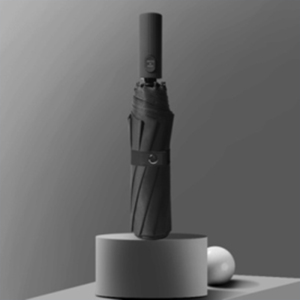 全自动 钢骨玻纤 加厚黑胶布 配色橡胶漆手柄YF-Z2021002 晴雨两用伞