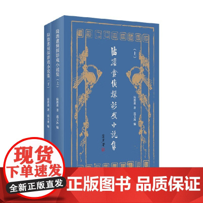 陆澹盦侦探影戏小说集 陆澹盦 著 小说