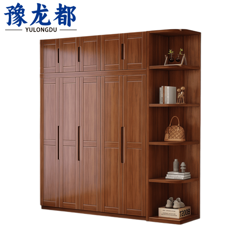 豫龙都五门衣柜木质个