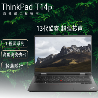 ThinkPad T14p 联想14英寸高性能标压工程师本笔记本电脑 13代酷睿i5-13500H 00CD 16G 512G 2.2K 商务办公本