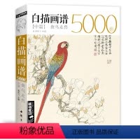 [正版]经典全集 白描画谱5000例中篇·禽鸟走兽勾线描荷花卉临摹图谱书籍手绘自学零基础初学者技法入门到精通工笔高清底