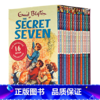 [正版]七个小神探16册盒装 The Secret Seven 秘密七人团英文原版图书 英语章节桥梁侦探小说 Enid