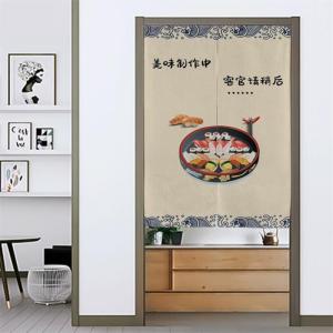 添福运 厨房门帘隔断门帘长挂帘隔断帘布艺家用免打孔客厅走廊玄关定制防油烟专用饭店餐厅个性隔断半帘店铺遮挡挂帘子