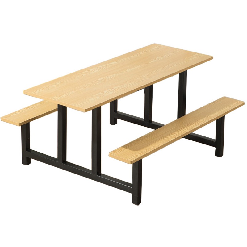 依韵珂连体员工餐桌6人位160*60*75cm套