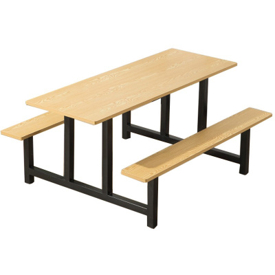 依韵珂连体员工餐桌6人位160*60*75cm套