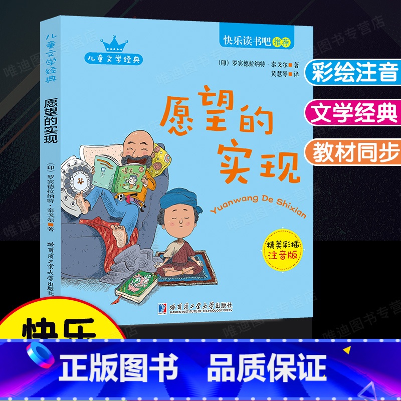 愿望的实现[单本注音版]二年级·下册 [正版]神笔马良一起长大的玩具七色花书愿望的实现快乐读书吧二年级上下册人教小学生语