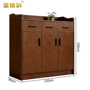 圣德列 茶水柜餐边柜红棕色-120cmCG3 120*36*100cm/台