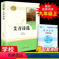 [正版]艾青诗选必读原著九年级课外阅读书籍初中生初三上册书目人民教育出版社文学人教版艾菁爱青诗集爱情艾情艾清文选选集诗