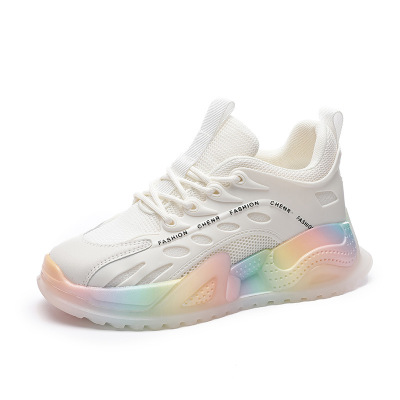 专供-Ceba厚底老爹鞋女2021春夏季透气新款内增高女鞋休闲运动鞋潮网面鞋