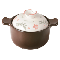 爱仕达(ASD)陶瓷煲砂锅炖锅家用汤煲耐热中药煎锅3.5L大容量 耐高温汤锅明火燃气灶通用 RXC35G4J