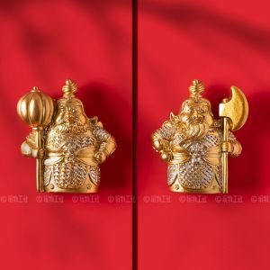 创意门神冰箱贴磁贴3d立体入户门装饰磁吸贴中国风