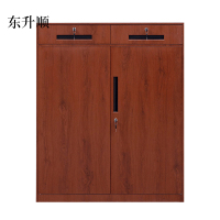 东升顺办公室文件柜资料档案铁皮柜子储物带锁财务铁柜书柜阳台矮柜