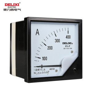 DELIXI/德力西 6L2系列安装式指针仪表 6L2 电流表 300/5 600/5 双刻度 1个