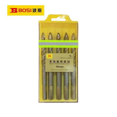 波斯(BOSI) 荧光系列多功能墙壁钻 10mm/5支 盒