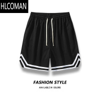 HLCOMAN篮球短裤男士夏季运动训练休闲宽松透气裤子美式五分短裤