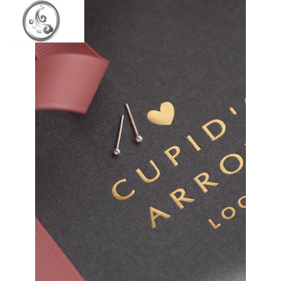 JiMis925银银豆豆耳钉女银珠圆球耳蜗钉耳棒养耳洞耳骨小巧耳环男耳饰