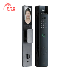 凡帝亚智能门锁FDY-F09人脸识别,远程开锁、掌纹解锁、视频通话、电子猫眼