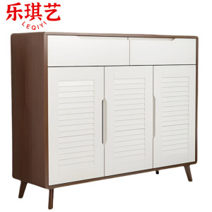 乐琪艺 实木鞋柜 120*34.4*98.5cm 个