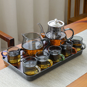 [补贴10%]耐热玻璃茶具套装家用轻奢高档功夫茶具茶壶办公会客喝茶杯泡茶