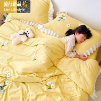 夏天可水洗棉空调被夏凉被四件套双人单人学生被芯春秋夏季薄被子 三维工匠