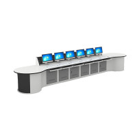 德诚和控制台监控台操作台系列六人位DCH-009-6011SR 6000*1100*1050mmH组