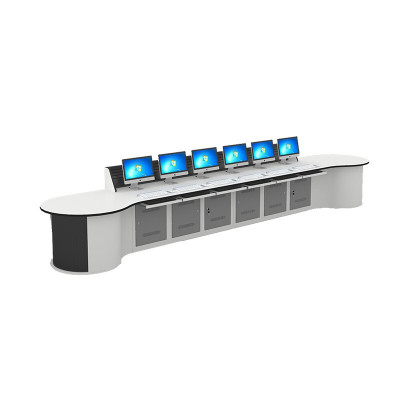 德诚和控制台监控台操作台系列六人位DCH-009-6011SR 6000*1100*1050mmH组