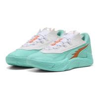 彪马(Puma)女士篮球鞋LaFrance系列银色光泽皮革滑板风格运动潮鞋