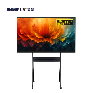 飞显 110英寸智能交互式电子白板会议平板一体机无线投屏触摸屏教学机推车安装 FX-LHD11FH2