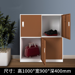 鑫环境 彩色更衣柜员工储物柜带锁收纳柜学生书包柜鞋柜阳台柜铁皮小柜子