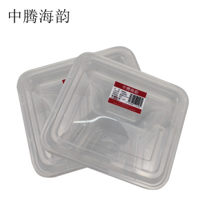 中腾海韵 一次性餐盒 4格透明 220*194*42 150套/箱 单位:个