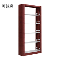 阿拉贡学校图书馆书架阅览室书籍室铁皮家用落地定制资料档案架钢制书架