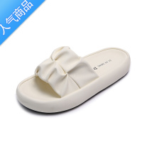 SUNTEK高级感凉拖鞋女夏季外穿2023新款厚底休闲沙滩凉鞋孕妇面包一字拖