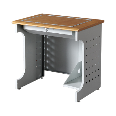 臻远ZY4012434隐藏式翻转电脑桌培训桌教室机房多媒体学习桌办公桌D款单人位