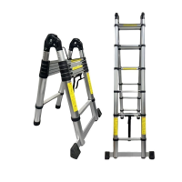 亭松 铝合金伸缩梯竹节人字梯 2.8+2.8米 个