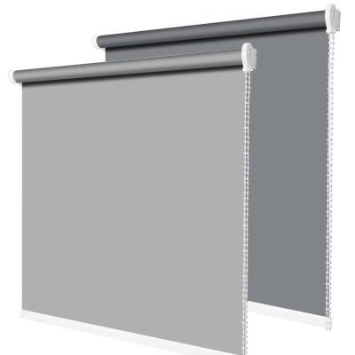 窗帘卷帘免打孔安装升降手卫生间办公室厕所家用遮光遮阳卷拉式涡曼